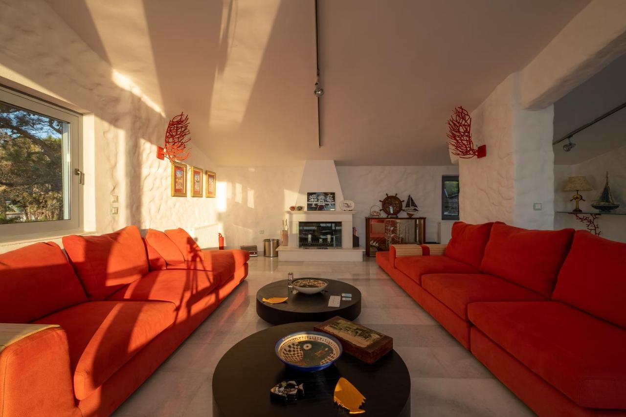 Icarus Luxury Beachfront Villa Gialiskari  Luaran gambar